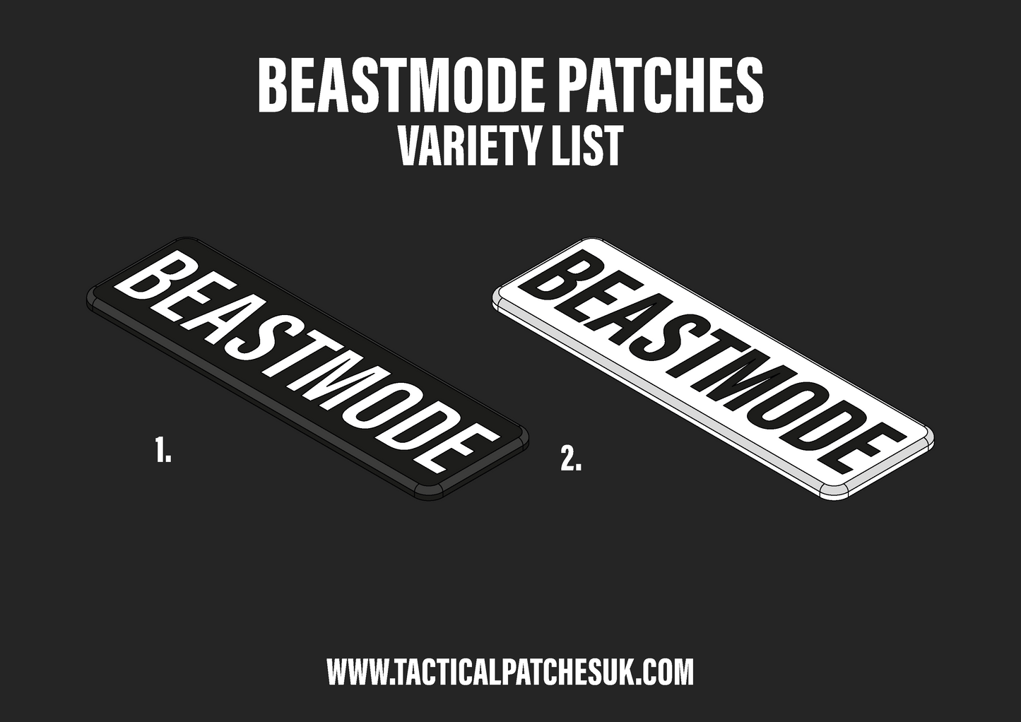 Beastmode Velcro Patches