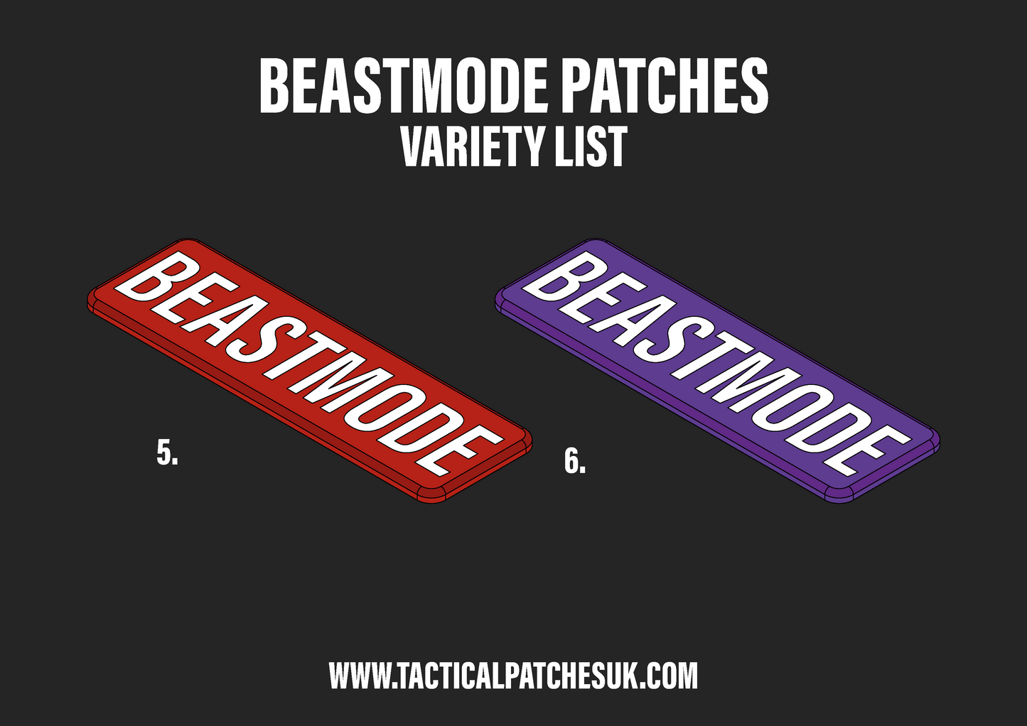 Beastmode Velcro Patches