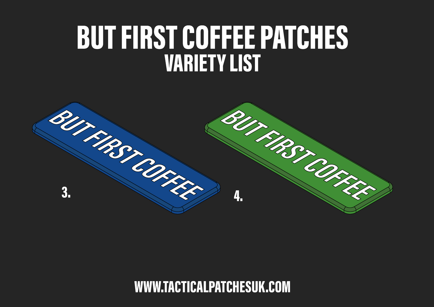 But First Coffee Velcro Patches