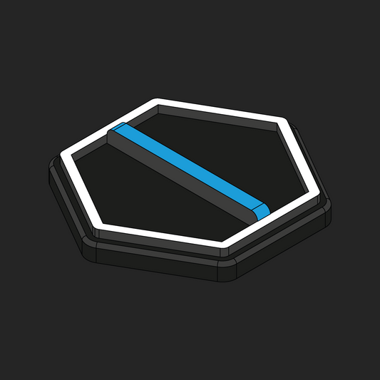 Thin Coloured Line Hexapatch Velcro Patches