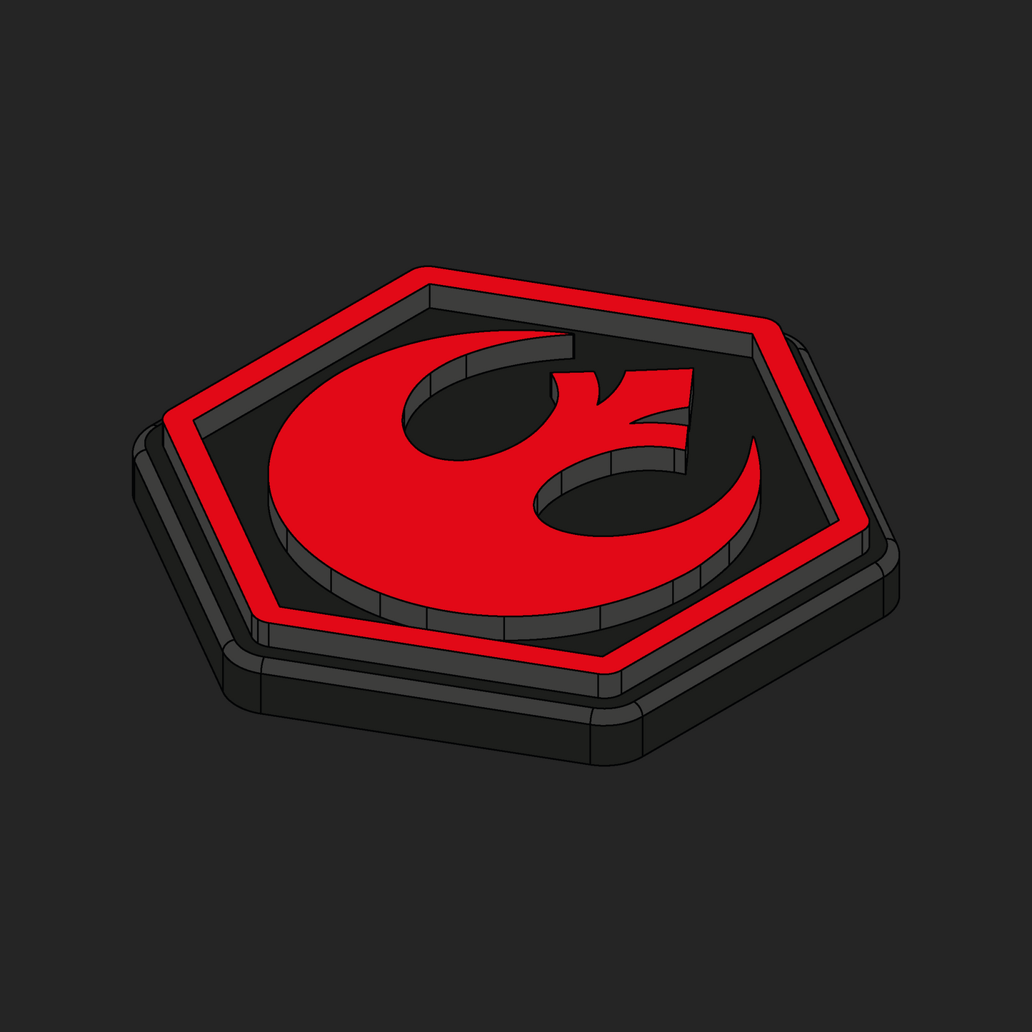 Rebel Hexapatch Velcro Patches