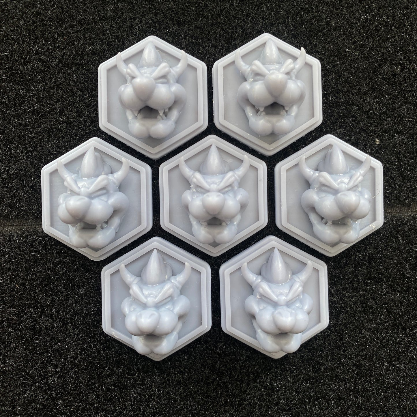 Bowser Head Hexapatch Velcro Patches