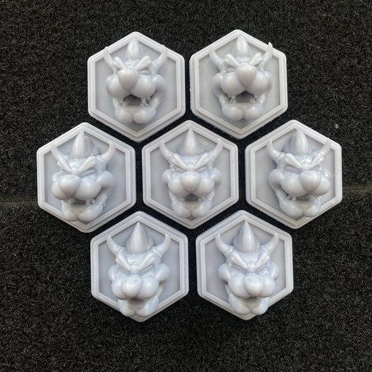 Bowser Head Hexapatch Velcro Patches