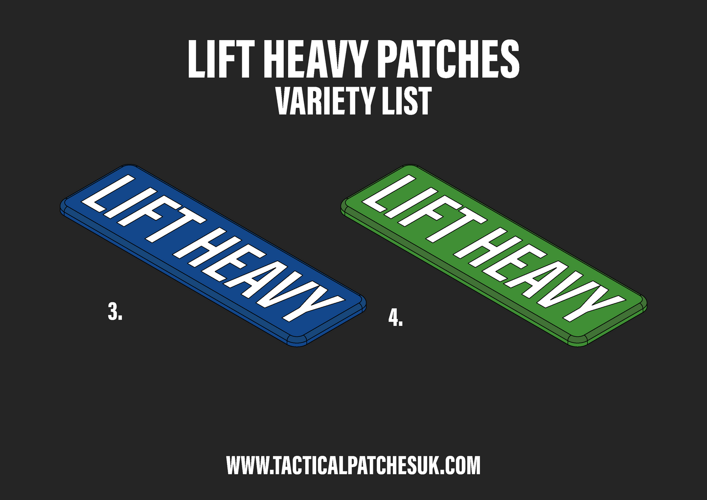 Lift Heavy Velcro Patches