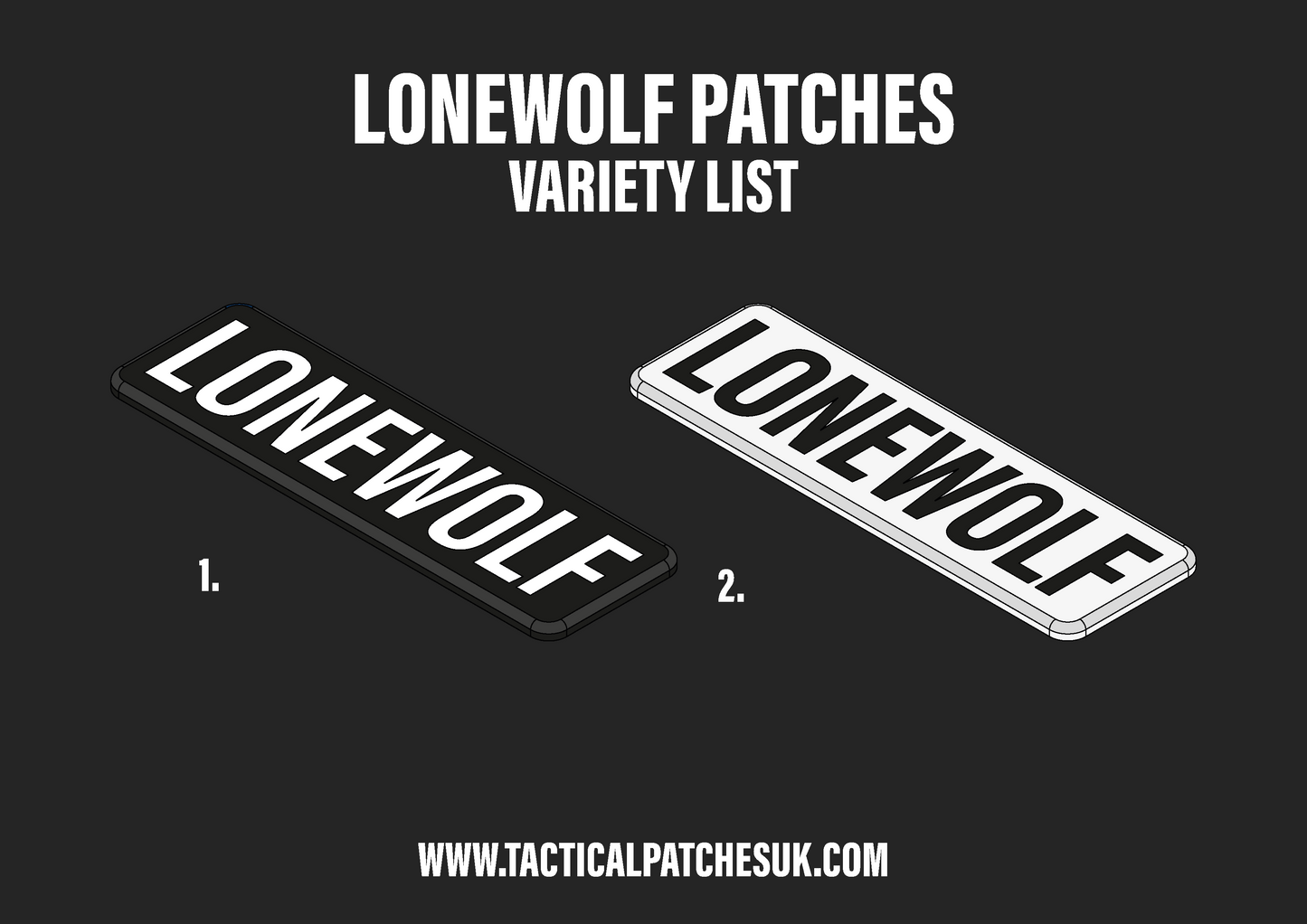 Lonewolf Velcro Patches