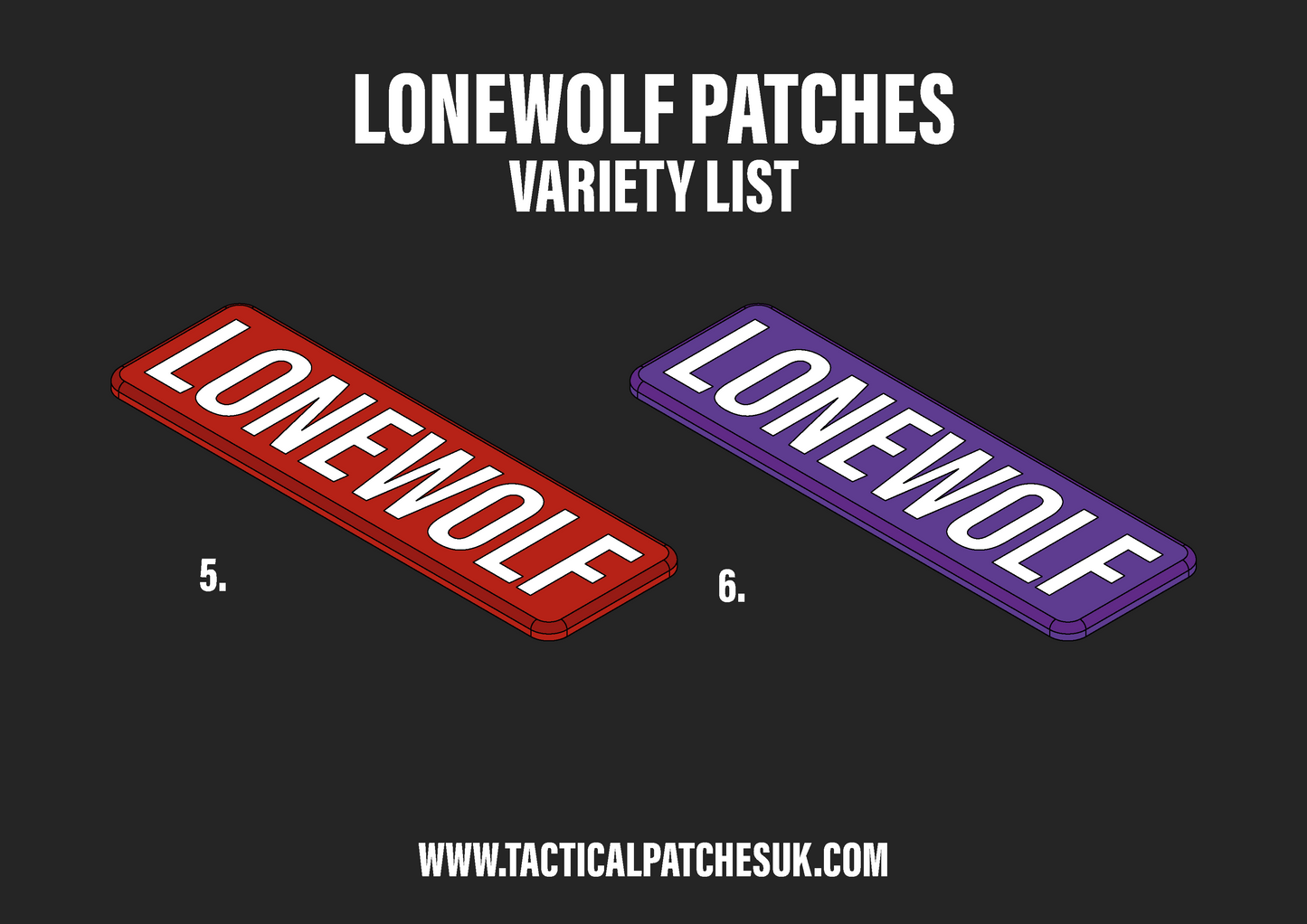 Lonewolf Velcro Patches