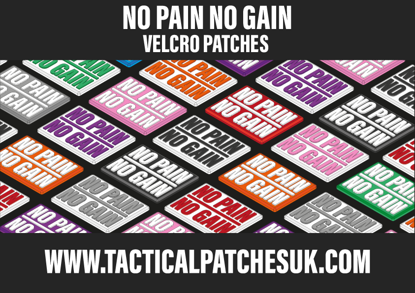 NO PAIN NO GAIN - Velcro Patch