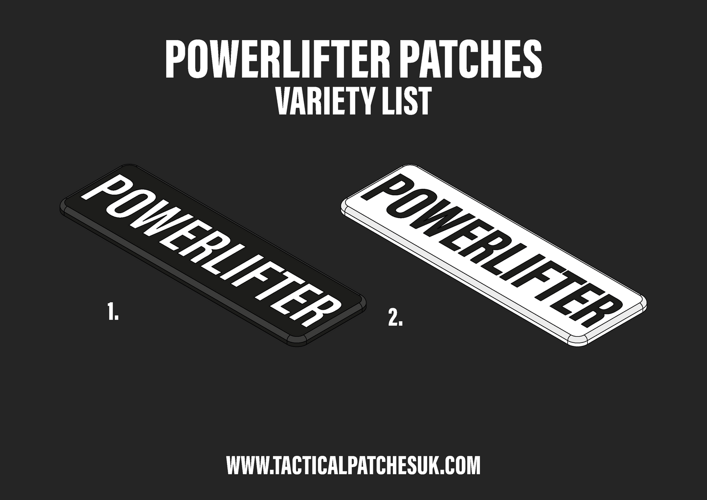 Powerlifter Velcro Patches