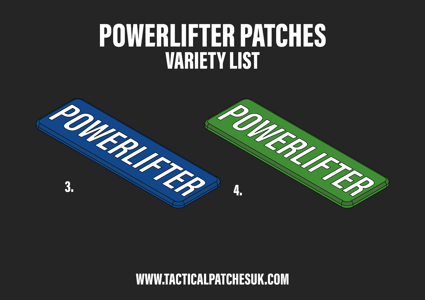 Powerlifter Velcro Patches
