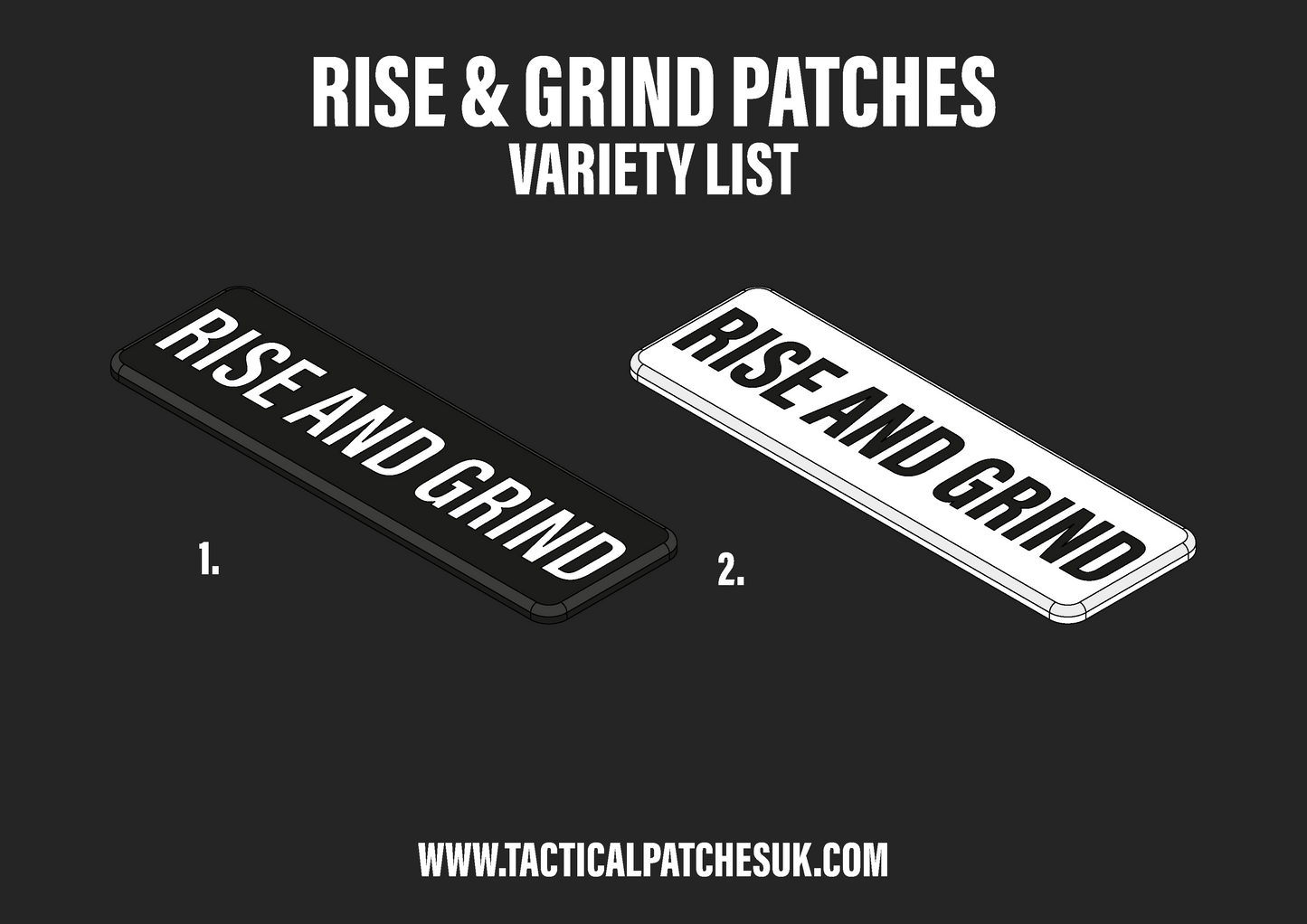 Rise & Grind Velcro Patches