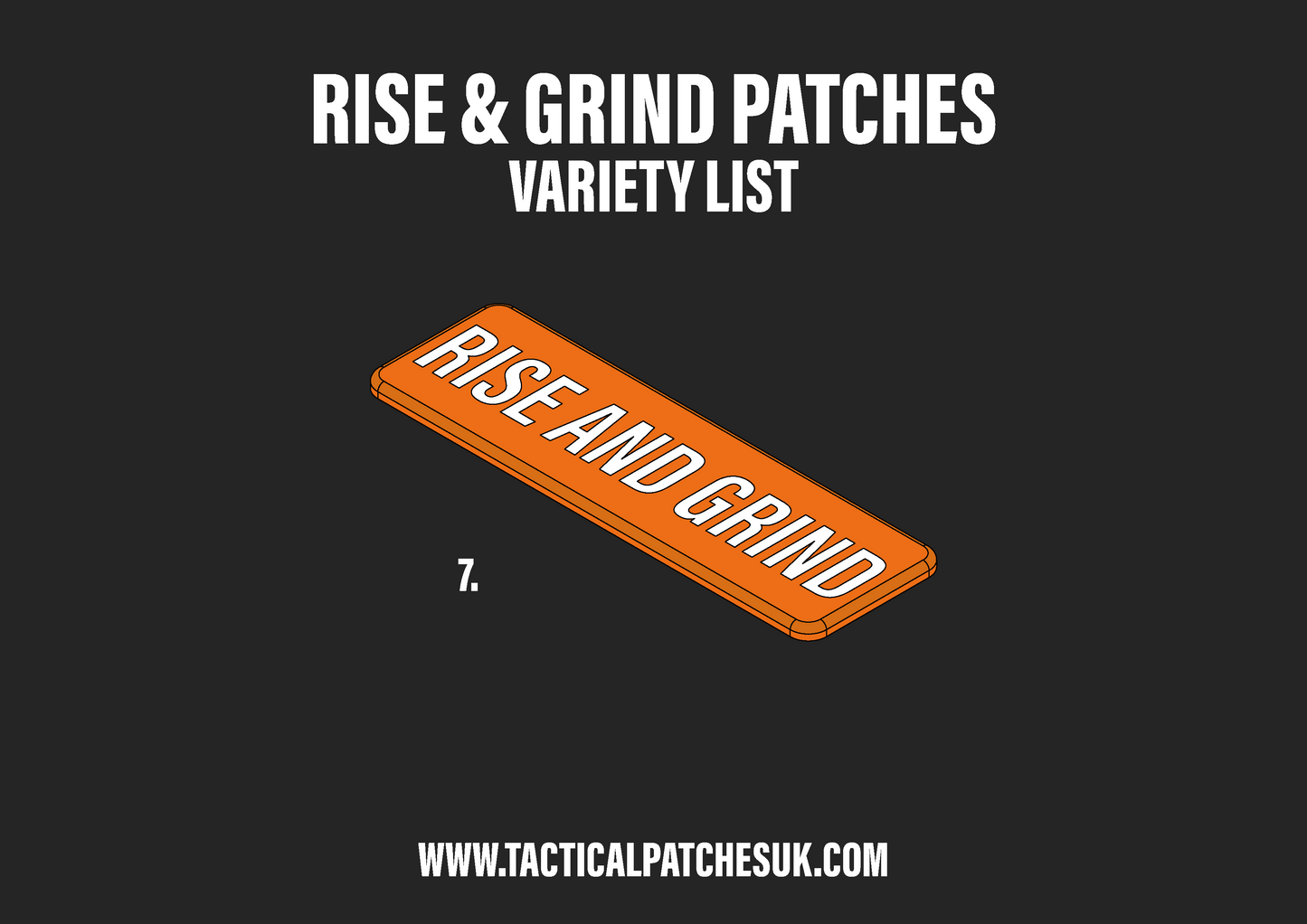 Rise & Grind Velcro Patches