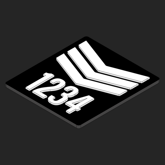 Custom SGT Collar Number - Velcro Patch