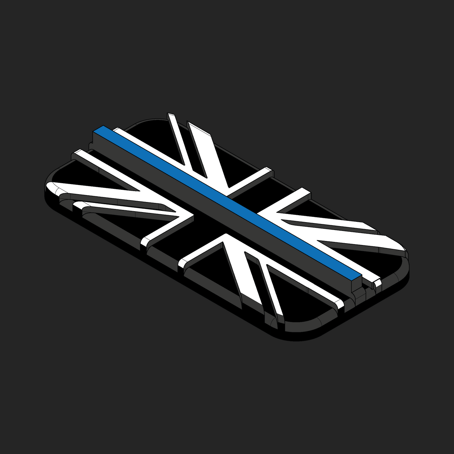 Thin Line Emergency Services Velcro Patches - 1x2