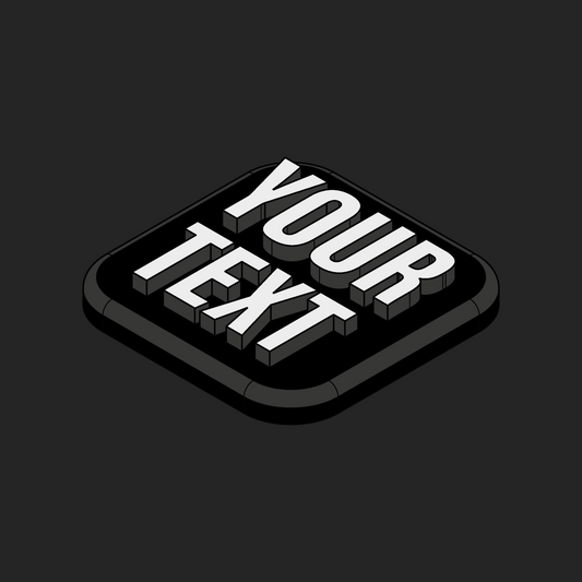 Custom Your Text Velcro Patches - 1x1