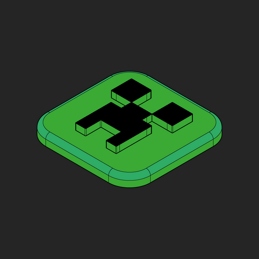 Minecraft Creeper Velcro Patch - 1x1