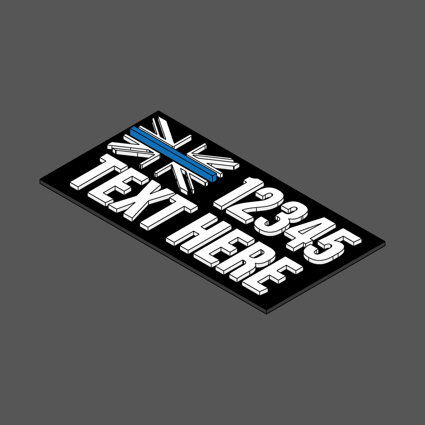 Thin Line Custom Patches 2x3 - Velcro