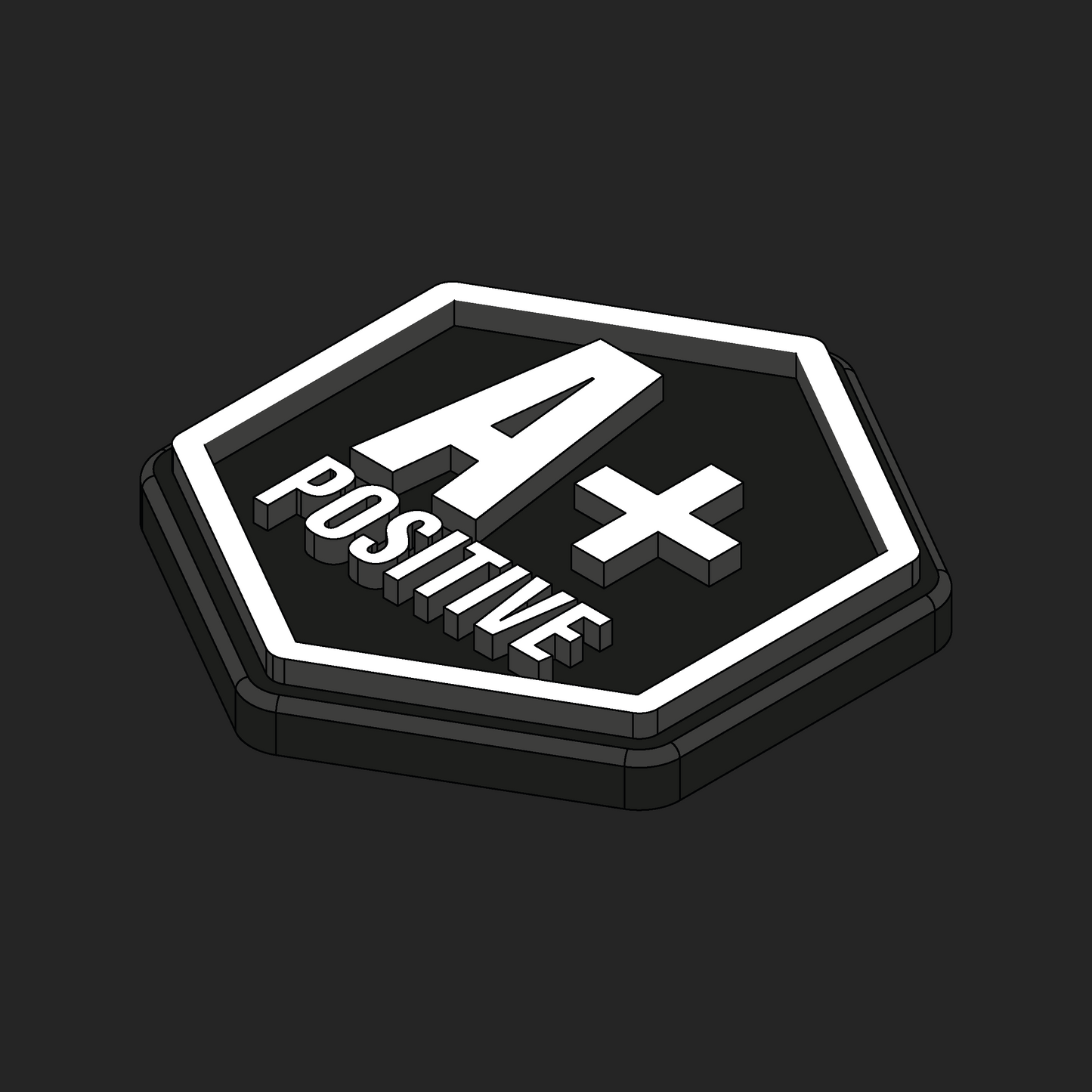 Blood Type Hexapatch Velcro Patches - All Variants