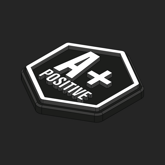 Blood Type Hexapatch Velcro Patches - All Variants