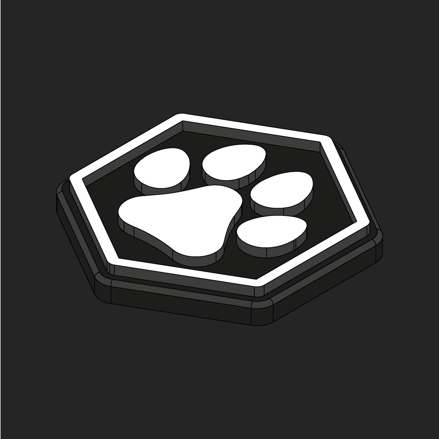 Dog Paw Hexapatch Velcro Patches