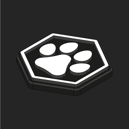 Dog Paw Hexapatch Velcro Patches
