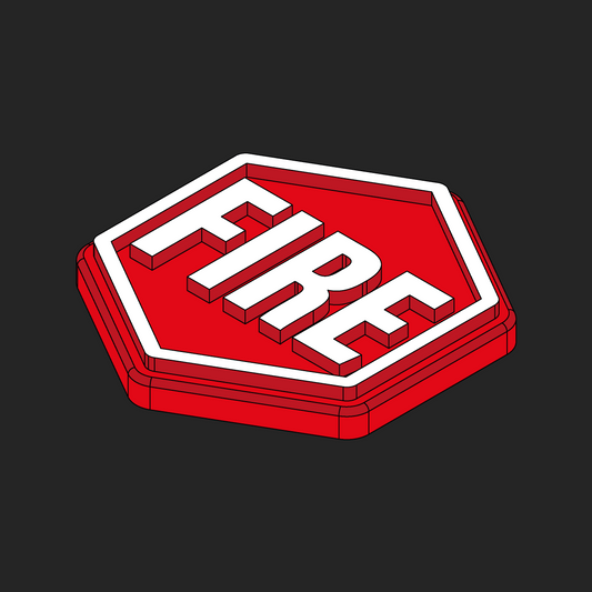Fire Hexapatch Velcro Patches