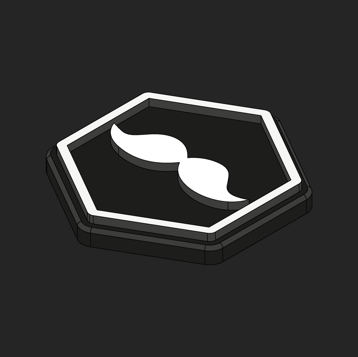 Moustache Hexapatch Velcro Patches