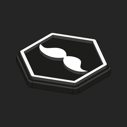 Moustache Hexapatch Velcro Patches