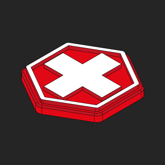 First Aid Hexagon Velcro Patches