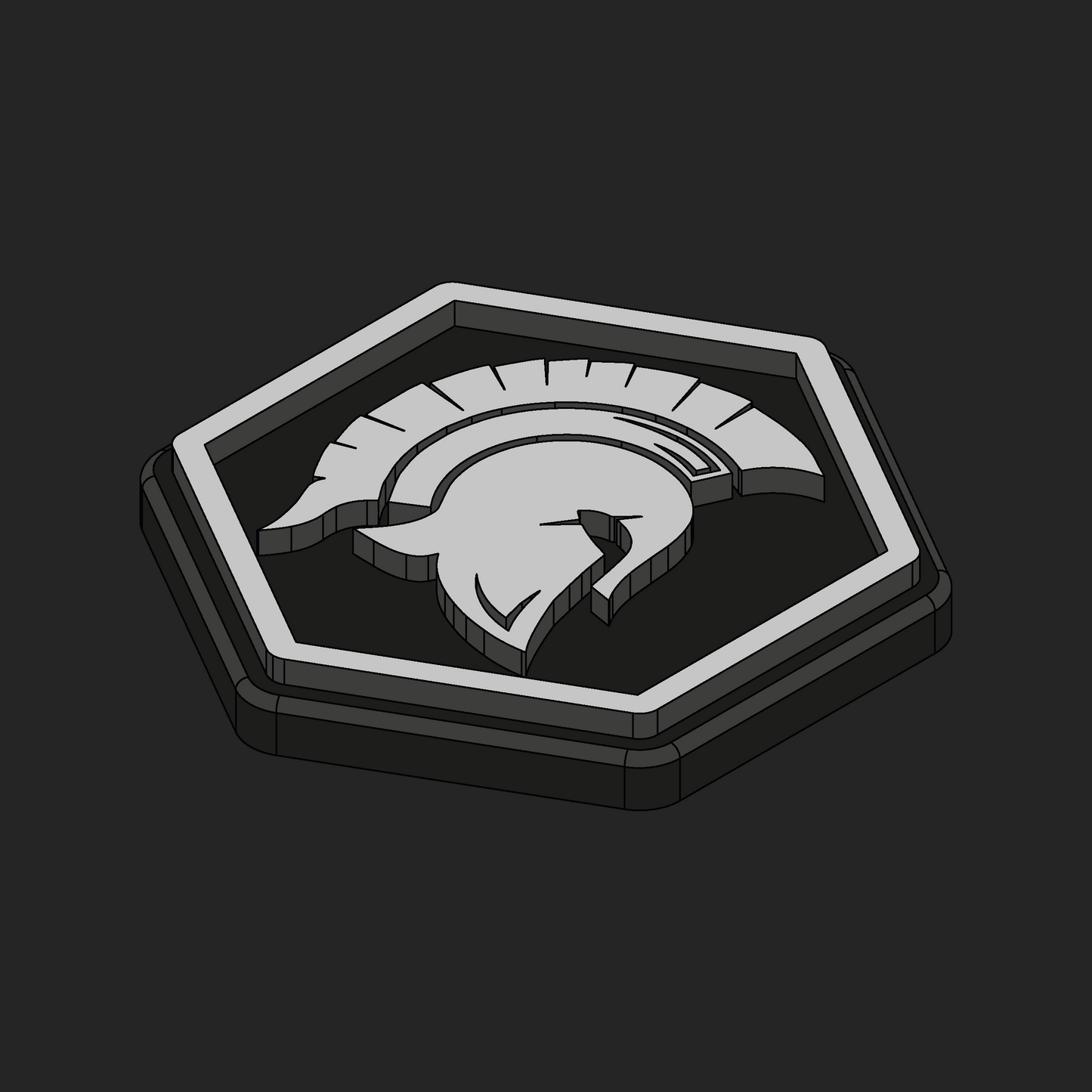 ARV Trojan Helmet Hexapatch Velcro Patches