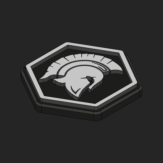 ARV Trojan Helmet Hexapatch Velcro Patches