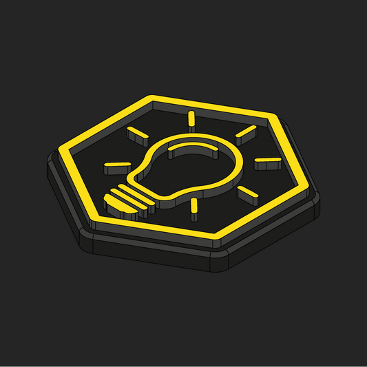 Lightbulb Hexapatch Velcro Patches