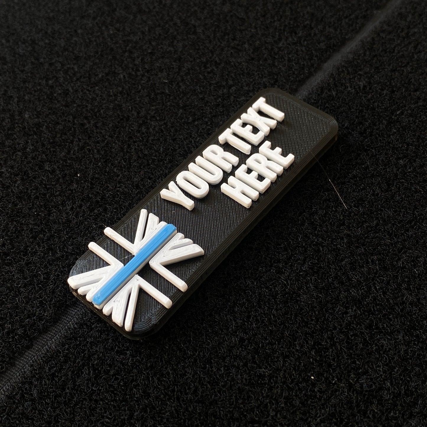 Custom UK Thin Line Velcro Patches - 1x3
