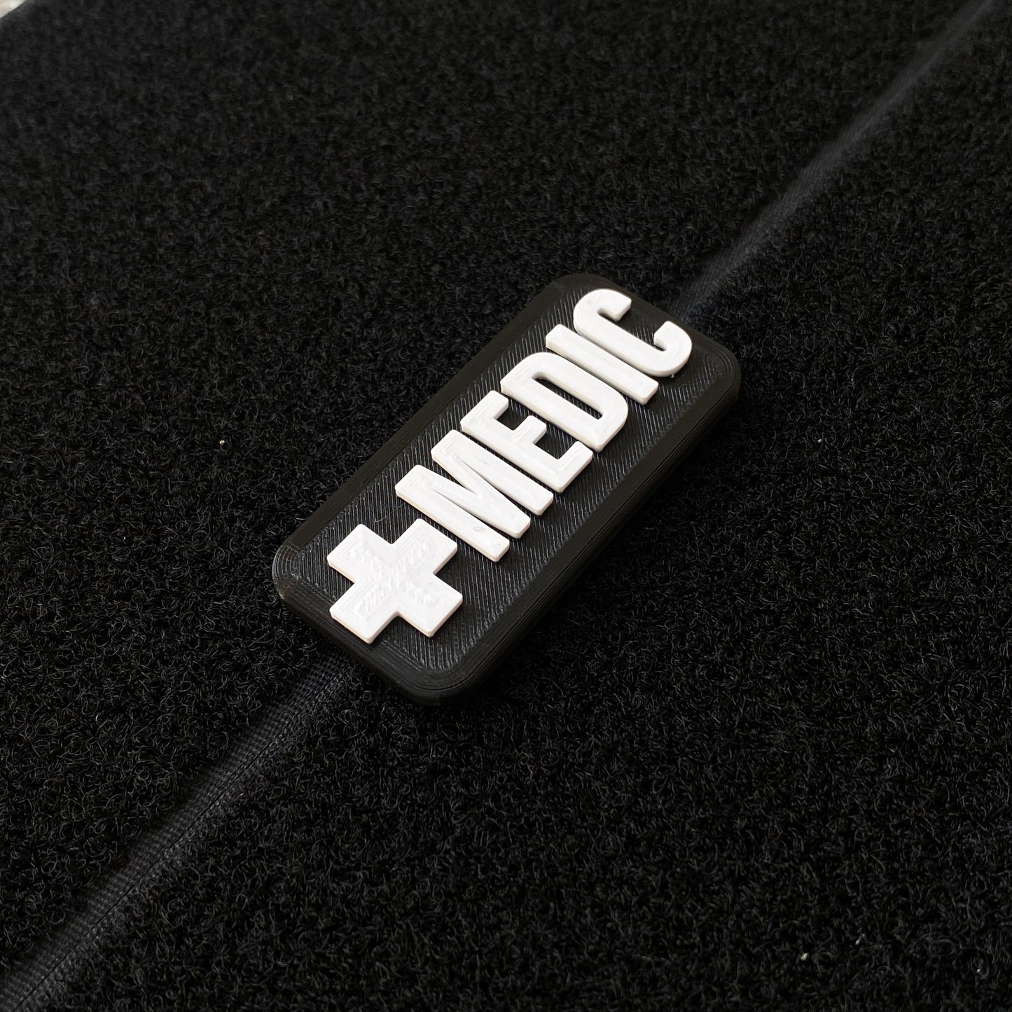 Medic Cross and Text Velcro Patches - 1x2