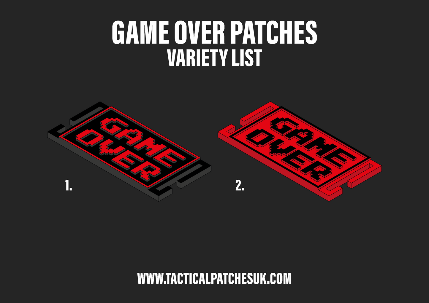 Game Over Molle Patch