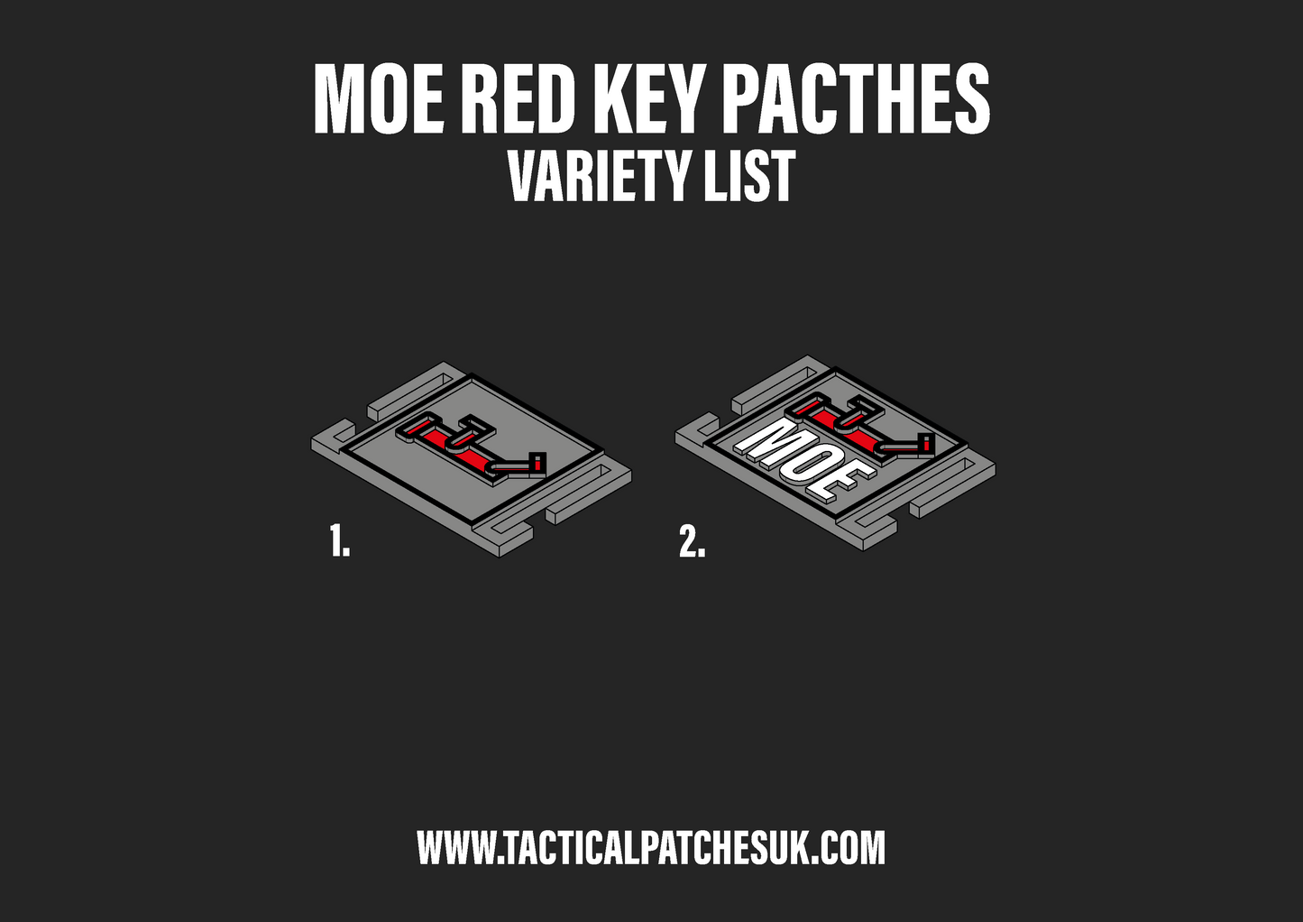 MOE - Big Red Key Molle Patches