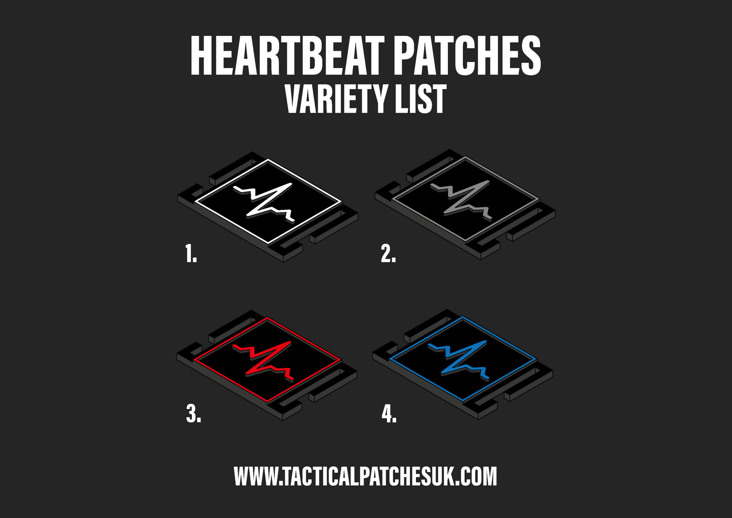 Heartbeat Molle Patches