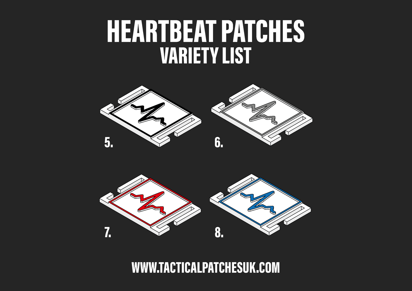 Heartbeat Molle Patches