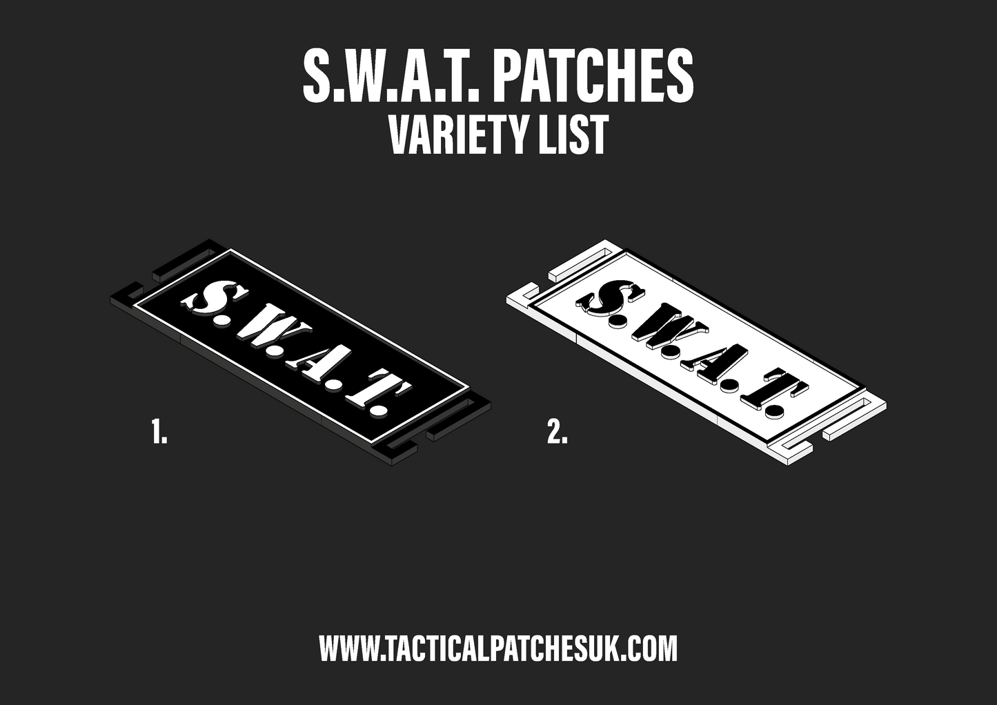 SWAT Molle Patches