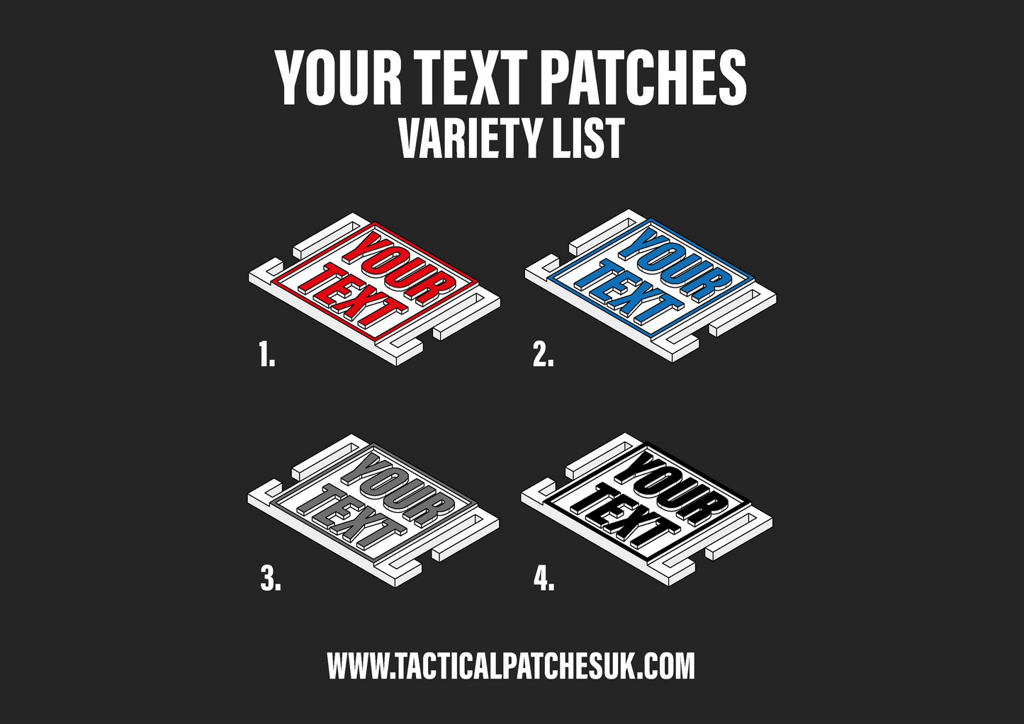 Custom Your Text Molle Patches