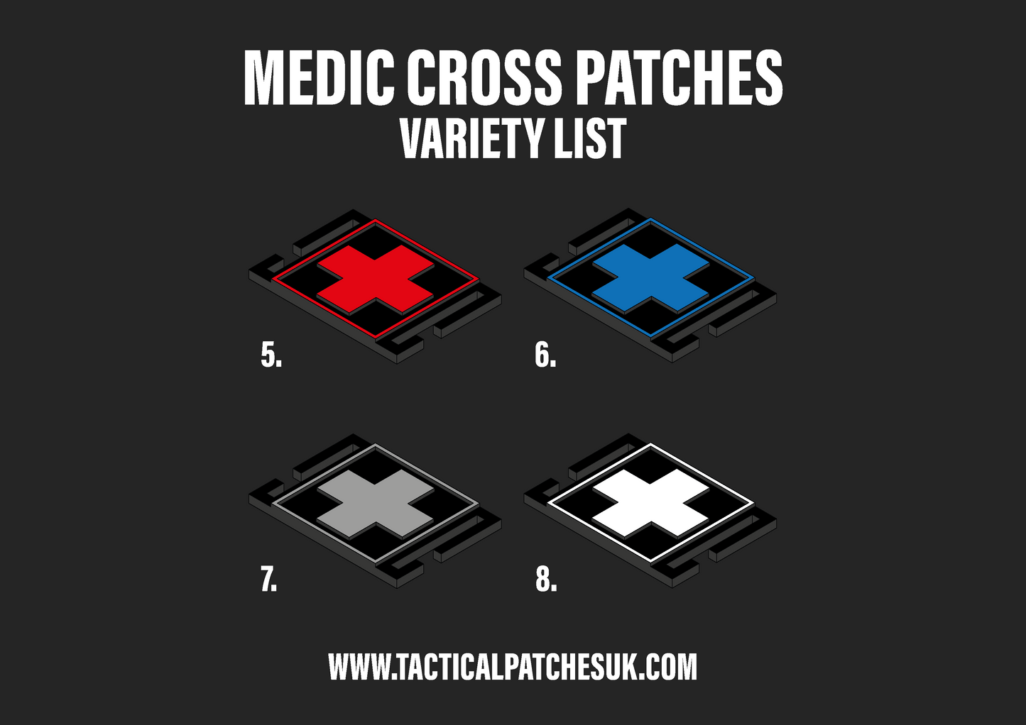 Medic Cross Molle Patches
