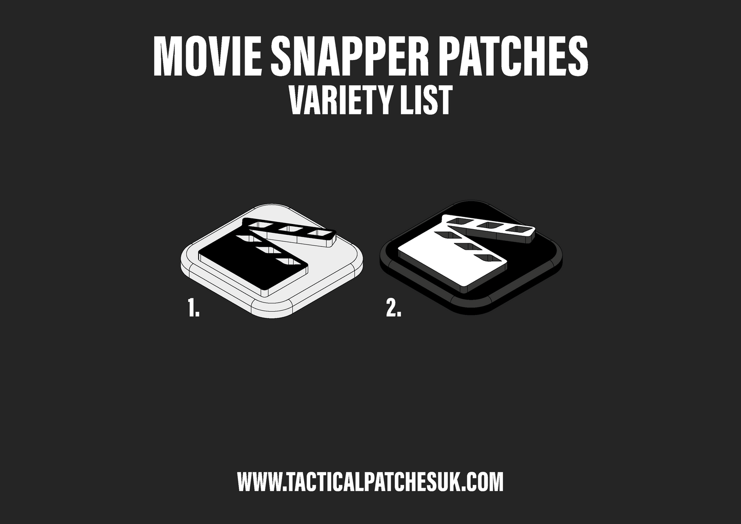 Movie Snapper Velcro Patches - 1x1