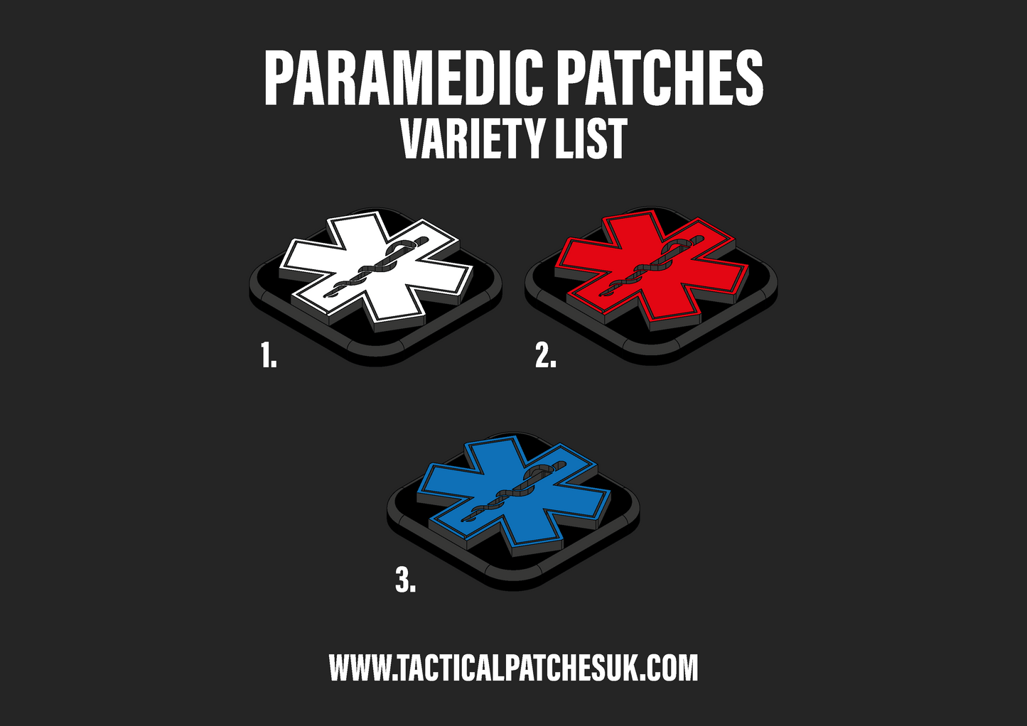Paramedic Molle Patches