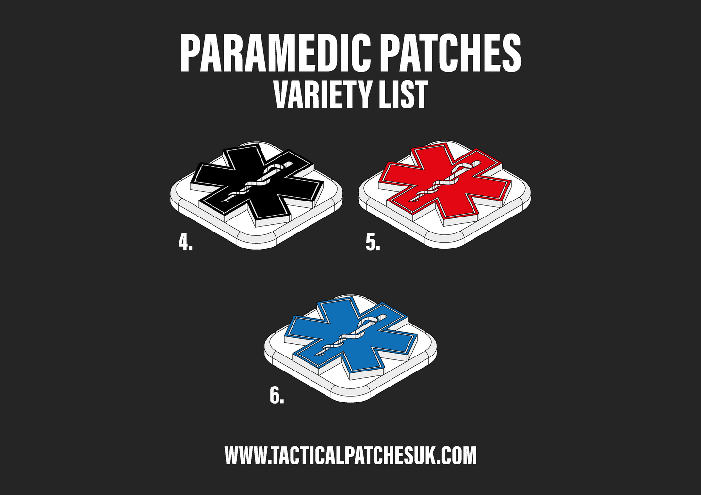 Paramedic Molle Patches