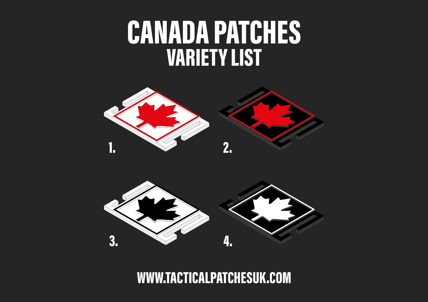 Canada Molle Patches