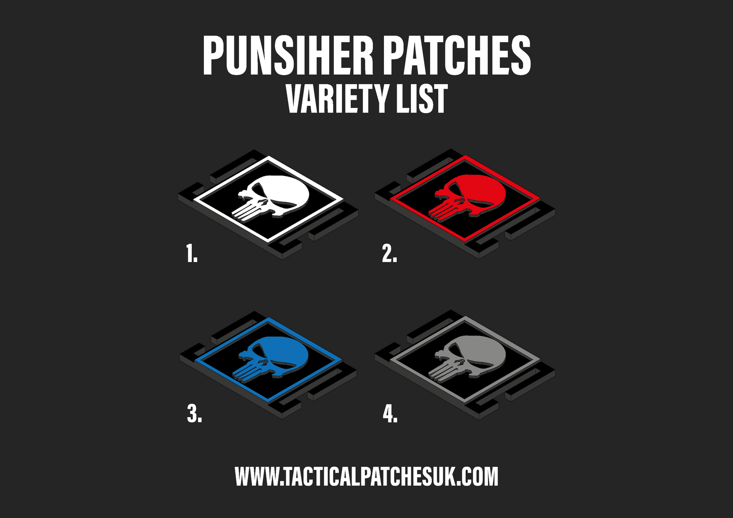 Punisher Molle Patches