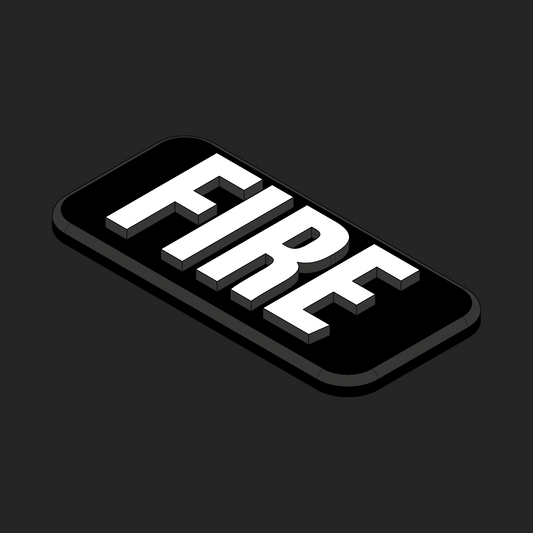 Fire Velcro Patches - 1x2