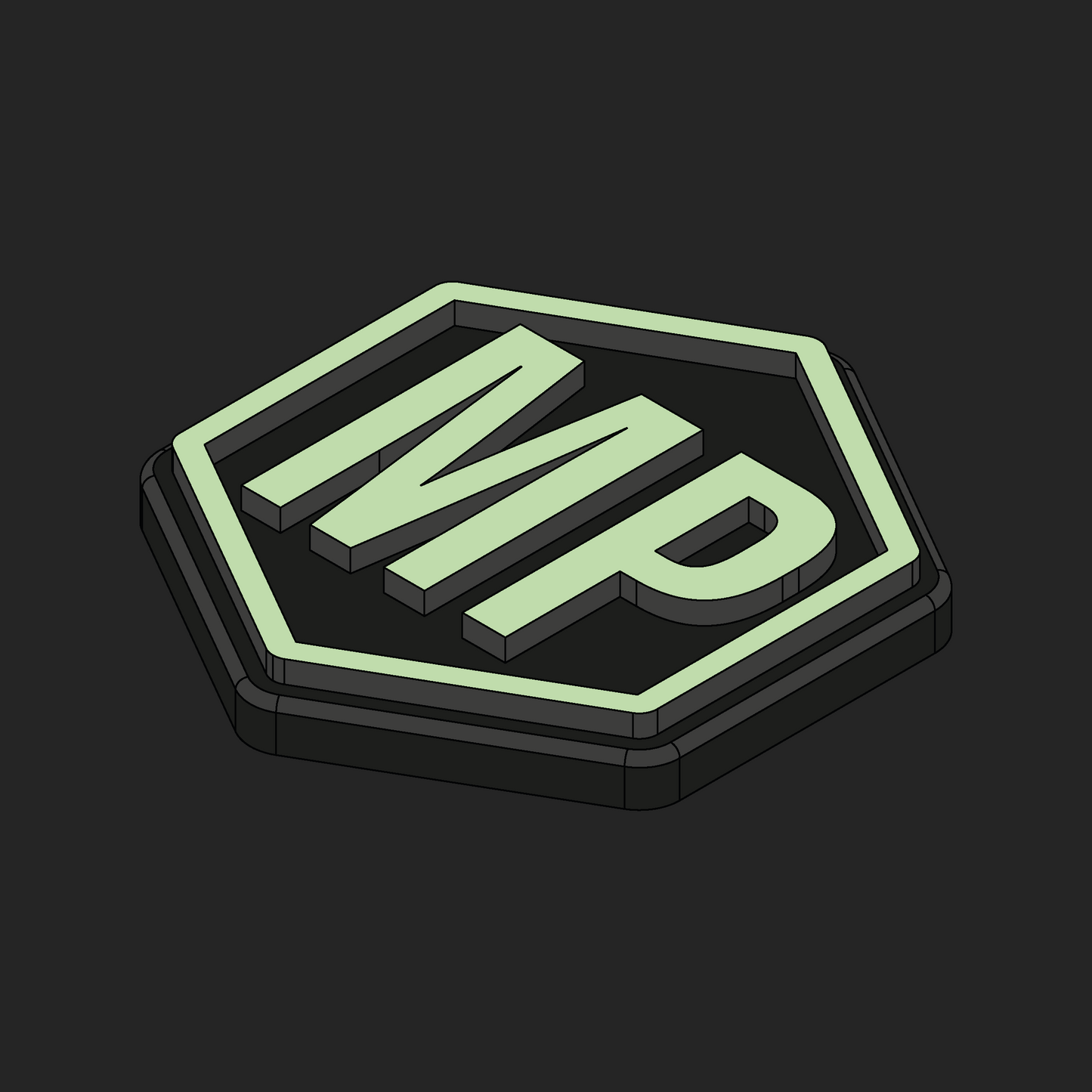 MP Military Police Glow Velcro Patches - Hexapatch