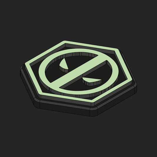 Deadpool Glow Velcro Patches - Hexapatch
