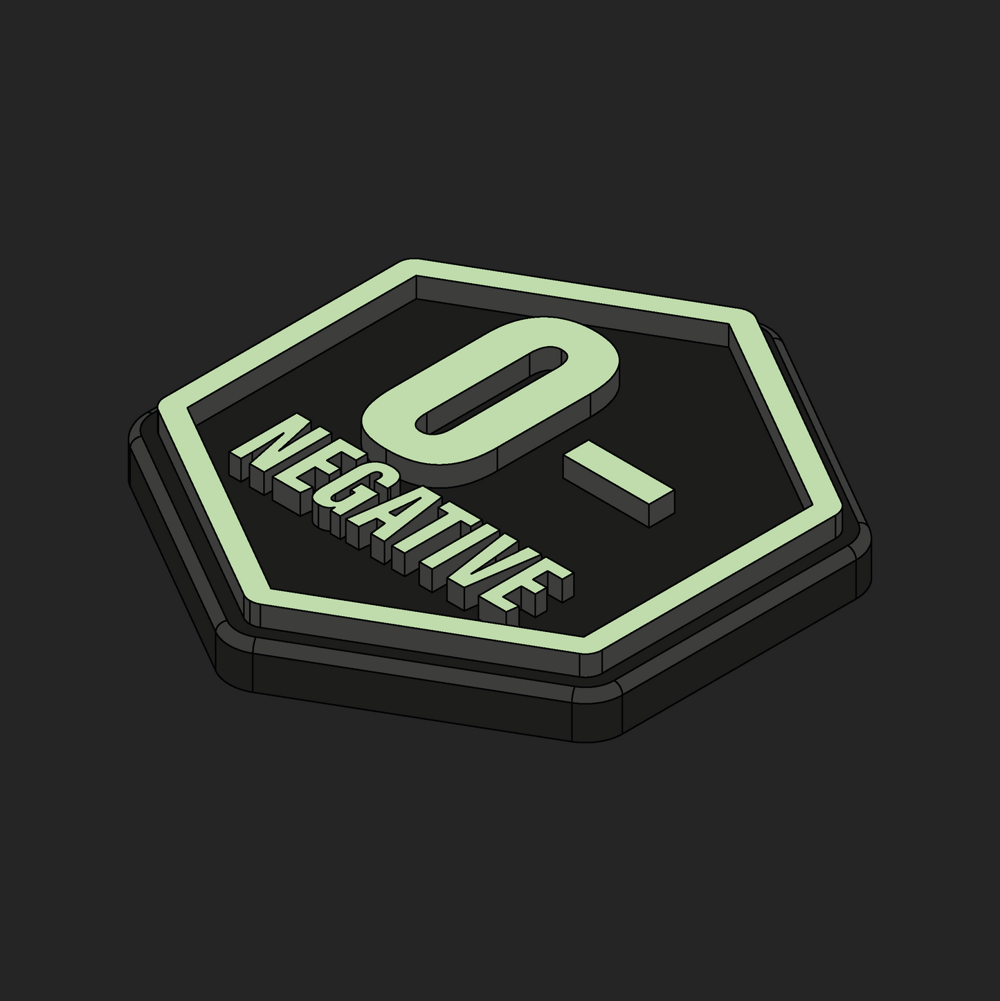 Glow Blood Type Glow Velcro Patches - Hexapatch - All Variants