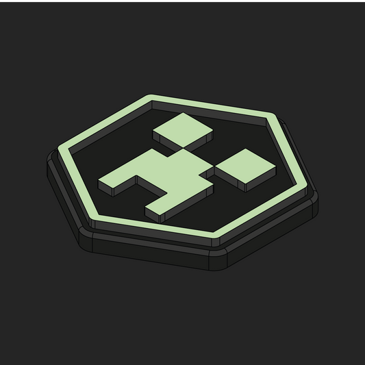 Minecraft Creeper Glow Velcro Patches - Hexapatch